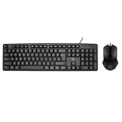 ZESTAW REBELTEC  KLAWIATURA SIMSON + MYSZ  BLACK USB 1,8M