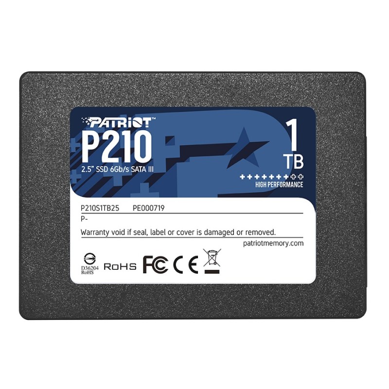 DYSK SSD PATRIOT 2.5" 1TB P210 SATA III Up to 540MBS/430MBS