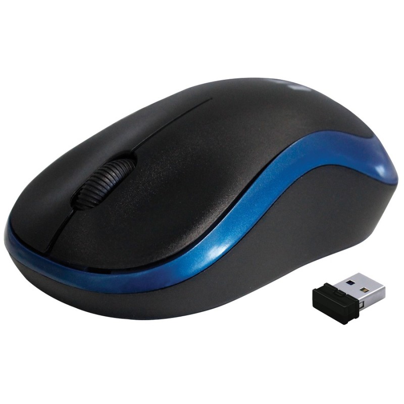 MYSZ REBELTEC METEOR  BLUE/BLACK WIRELESS USB