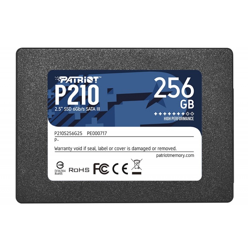 DYSK SSD PATRIOT 2.5" 256GB P210 SATA III Up to 500MBS/400MBS