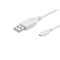 KABEL USB 2.0 GOOBAY USB-USB MICRO TYPE A-B M/M 1.8M  Hi-Speed  biały