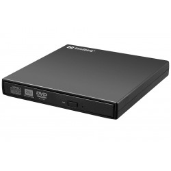 NAGRYWARKA CDRW+DVRW SANDBERG 133-66  BLACK SLIM USB 2.0