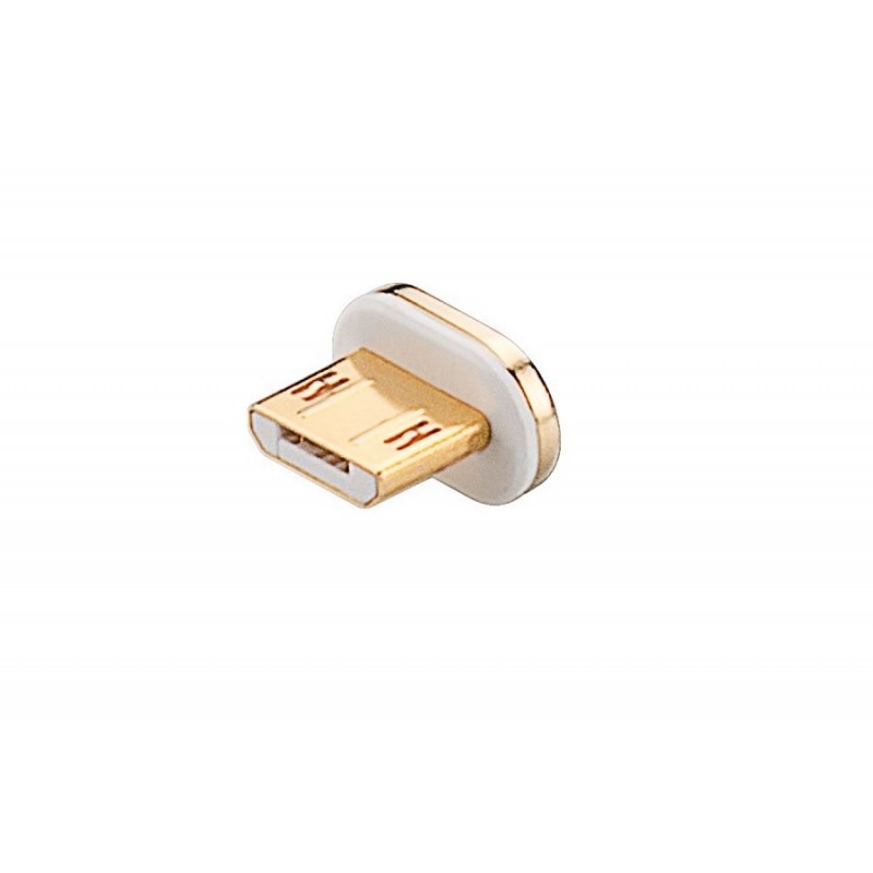 WTYK MICRO USB do KABLA MAGNETYCZNEGO GOOBAY SILVER-GOLD