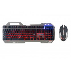 ZESTAW REBELTEC KLAWIATURA INTERCEPTOR 2 + MYSZ  LED/BLACK USB